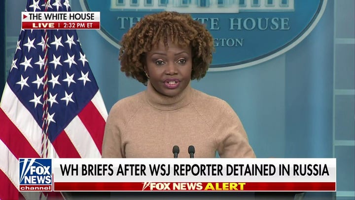 Karine Jeane-Pierre: Espionage charges against Wall Street Journal reporter are 'ridiculous'