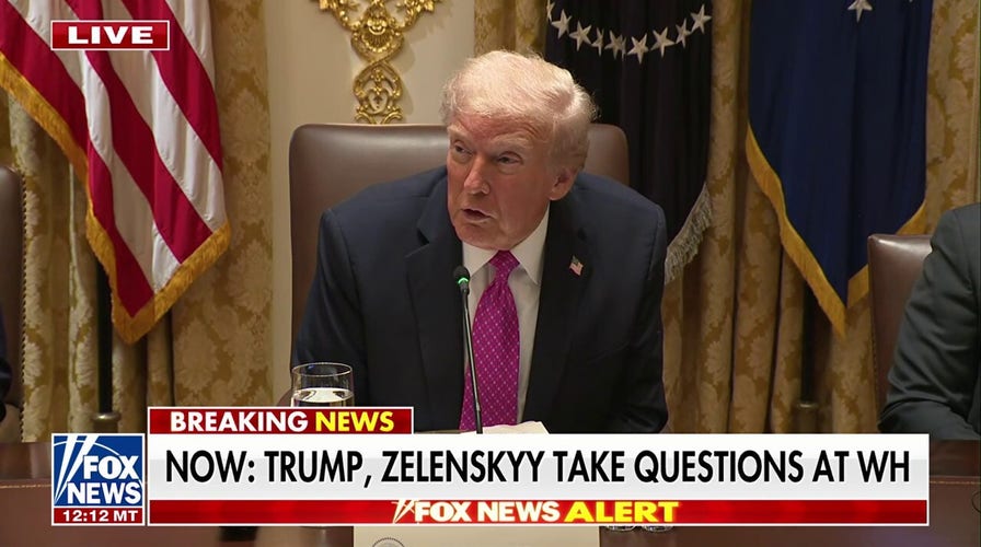 Trump and Zelenskyy take questions at the White House amid war