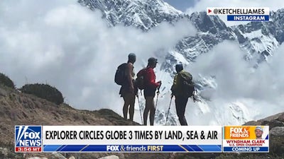Explorer James Ketchell circles globe 3 times by land, sea and air