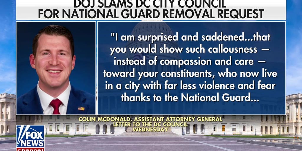 DOJ slams DC City Council over request to remove National Guard