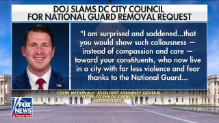 DOJ slams DC City Council over request to remove National Guard