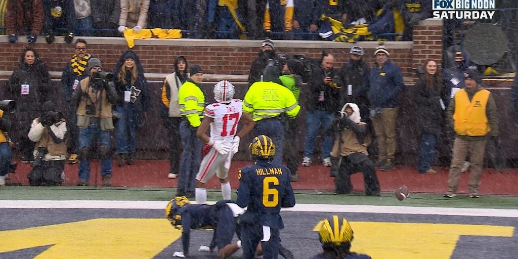Ohio State's Julian Sayin connects with Carnell Tate for MASSIVE 50-yard TD vs. Michigan