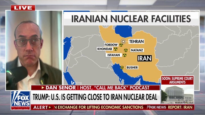 Nuclear deal with Iran with discussion of enrichment is 'worrisome,' Dan Senor warns