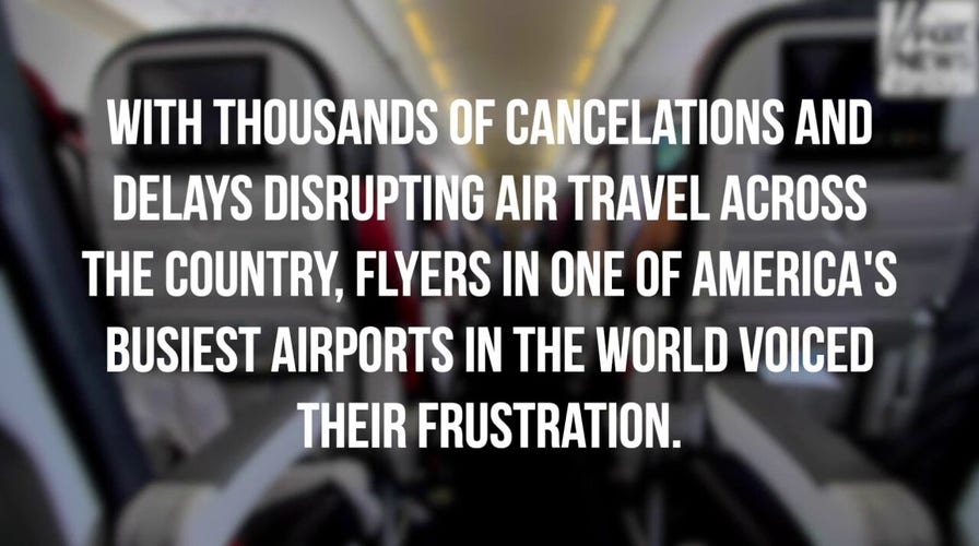  Passengers react to widespread flight cancelations ahead of Fourth of July