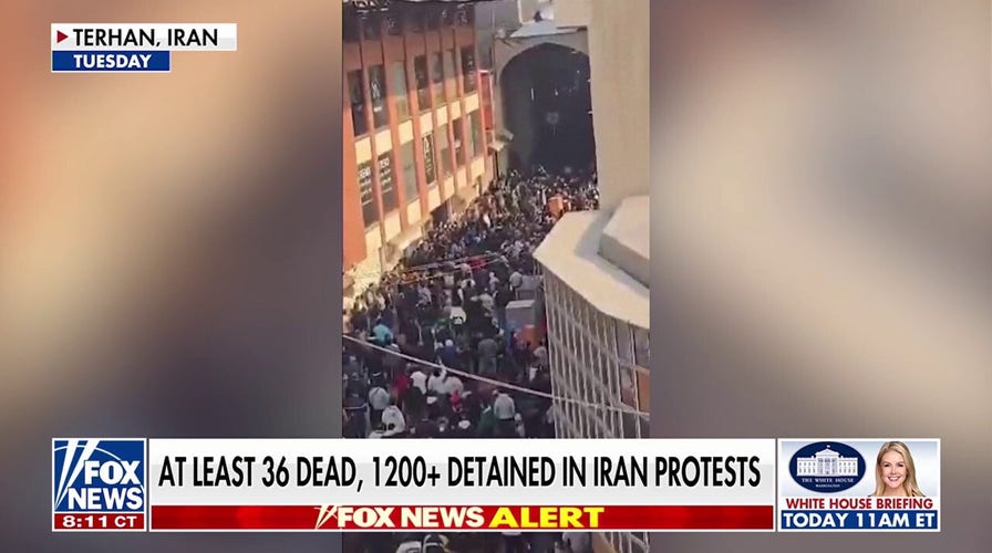 Dozens in Iran reportedly dead, more than 1,200 detained as protests rage
