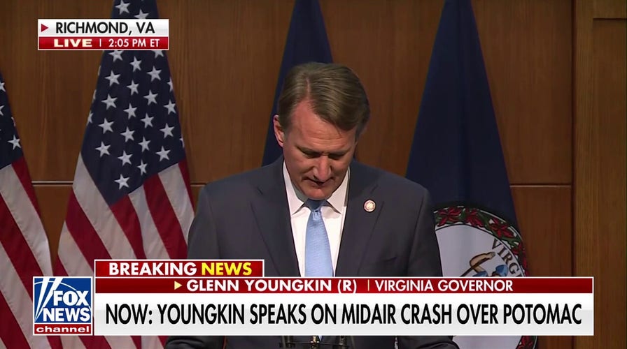 Virginia Gov. Glenn Youngkin offers condolences and prayers for DC crash victims