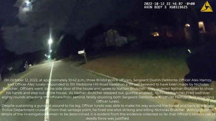 Newly released body cam footage shows Connecticut police officer ambush