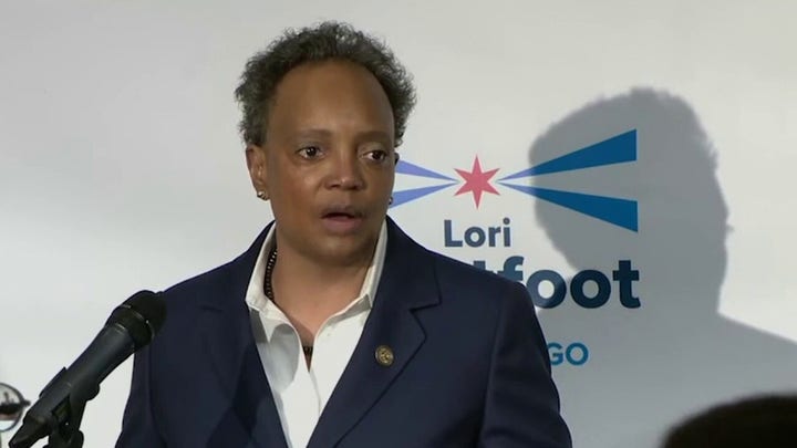 Democratic Chicago Alderman Raymond Lopez celebrates Mayor Lori Lightfoot's election loss