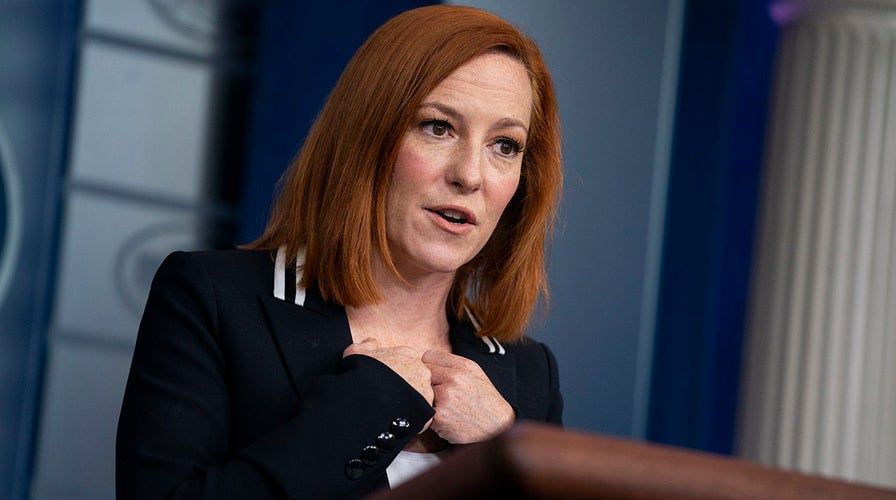 White House press secretary Jen Psaki holds a briefing