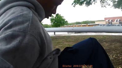 Newly shared police bodycam video shows Karmelo Anthony placed in handcuffs