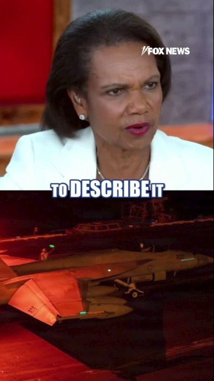 Condoleezza Rice calls out Iranian regime after 'doomsday war' threat