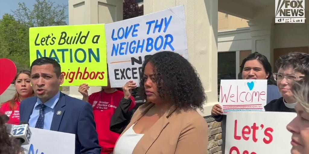 Orange County representatives speak at a press conference outside of