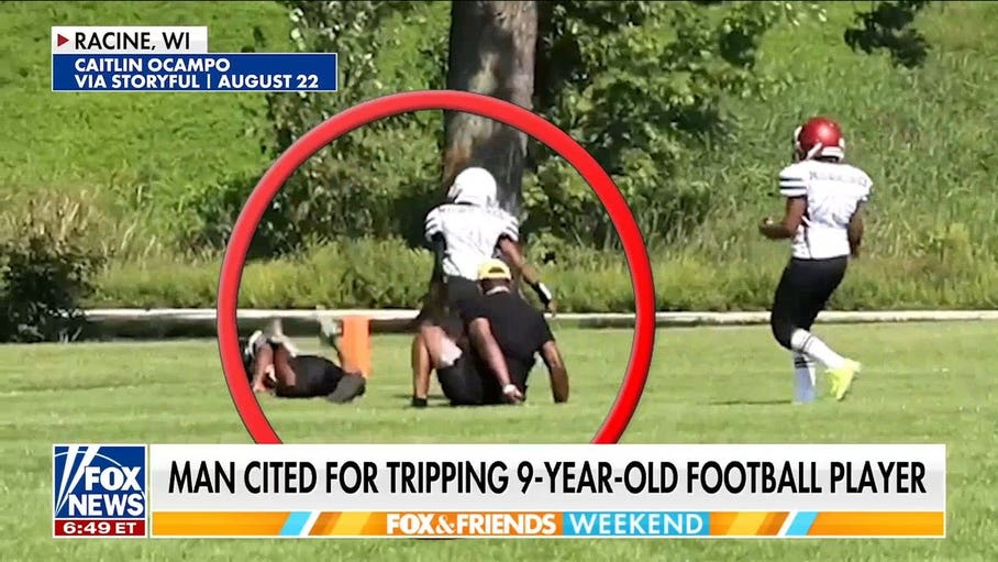 Wisconsin man cited for tripping 9-year-old football player