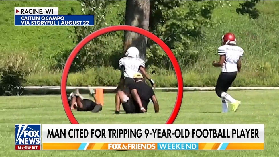 Wisconsin man cited for tripping 9-year-old football player