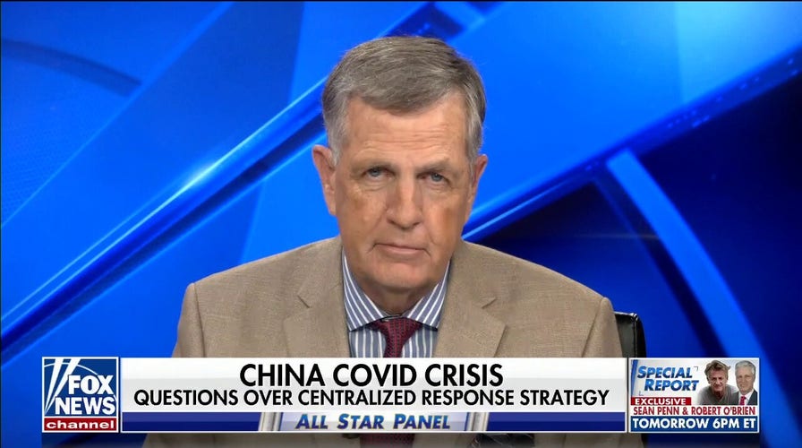 Brit Hume: China lockdown the stuff which uprisings are made