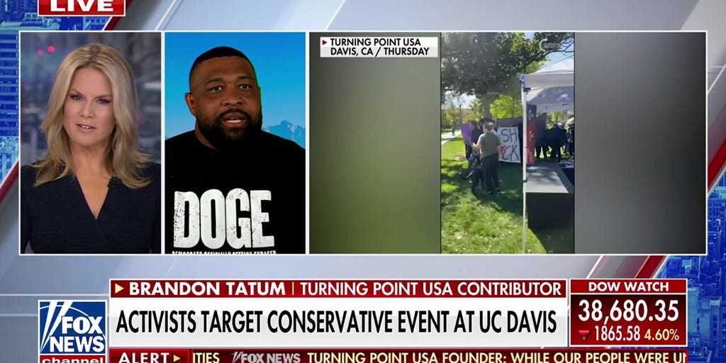 TPUSA contributor Brandon Tatum speaks out after ‘coordinated group’ attacks conservative event on UC Davis campus