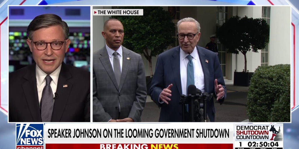 Speaker Johnson on Dems' shutdown demands: It's 'painfully obvious' these Dems are watching their backs