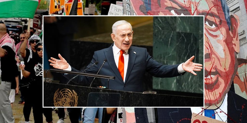 UN CLASH: Netanyahu slams Mamdani in speech against backdrop of protests