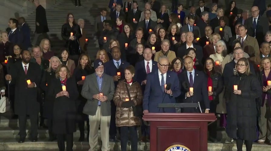 Congressional Democrats sing 'God Bless America' at Jan. 6 candlelight vigil