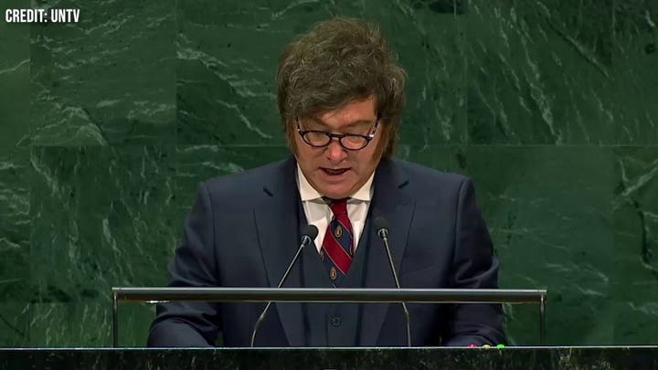 Javier Milei eviscerates UN in fiery speech before full assembly