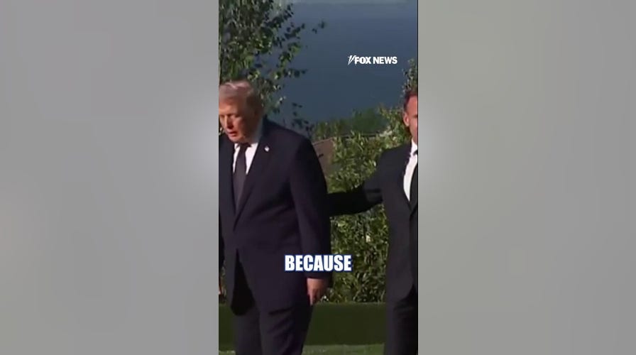 Macron greets Trump at G7 summit in France