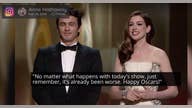 2011 Oscars co-host Anne Hathaway jokes about her lackluster hosting performance ahead of the big show
