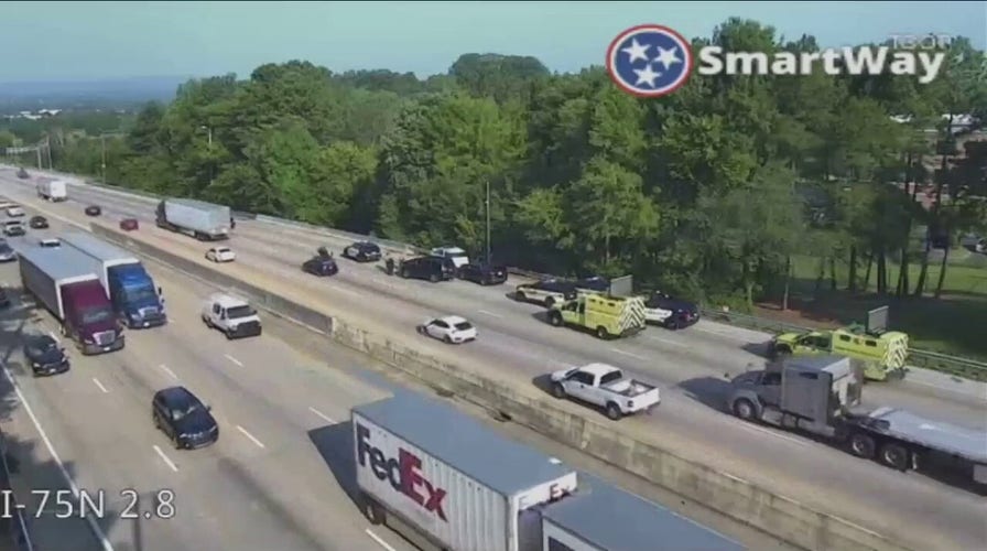 Scene of DeSantis car accident seen in Tennessee traffic cam video