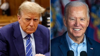 Biden campaigns in Pennsylvania while Trump attends court in New York