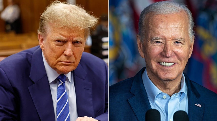 Biden campaigns in Pennsylvania while Trump attends court in New York