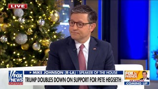 House speaker 'optimistic' about Hegseth confirmation: 'He's on the right track' - Fox News