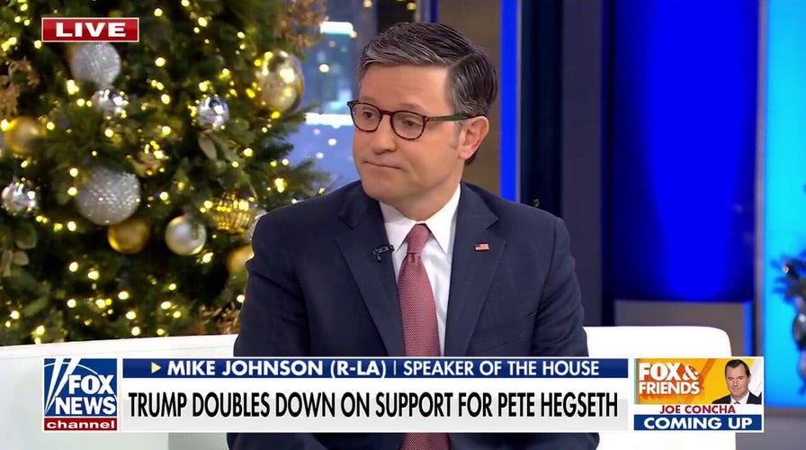 House speaker 'optimistic' about Hegseth confirmation: 'He's on the right track'