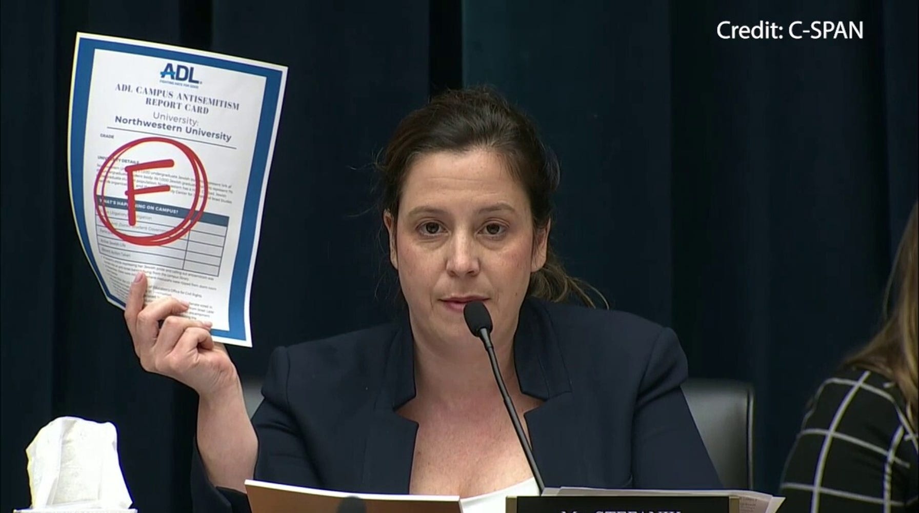 Rep. Stefanik Grills Northwestern President on Antisemitism and Whistleblower Claims