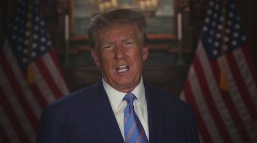 Trump speaks to his supporters in a late night video address on Truth Social