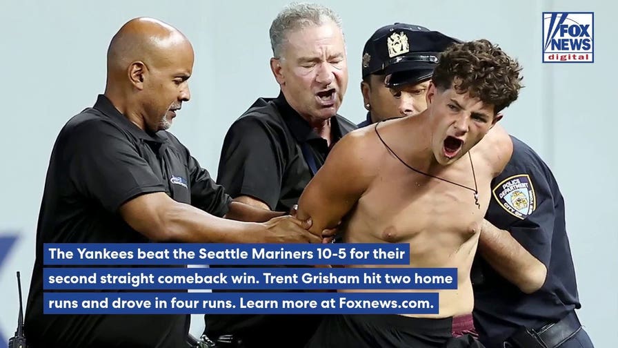 MLB game delayed after fans storm field, get laid out by security