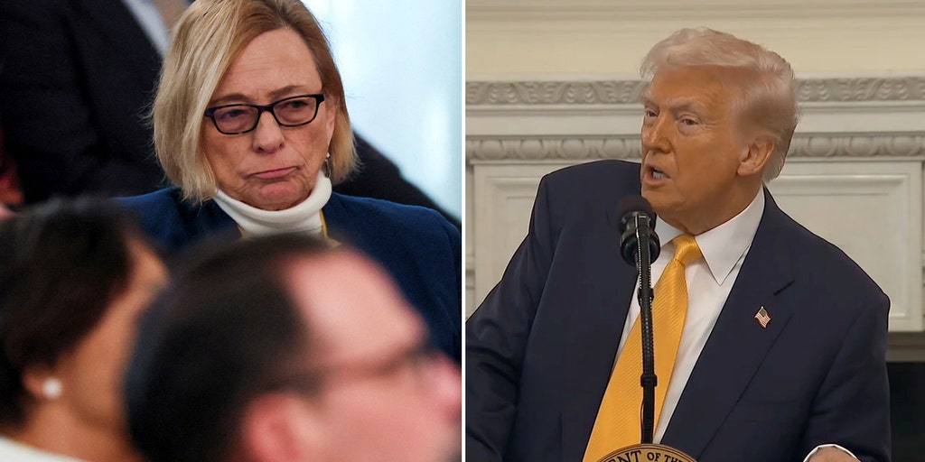  Trump, Maine Gov. Janet Mills clash over executive order compliance | Fox News Video