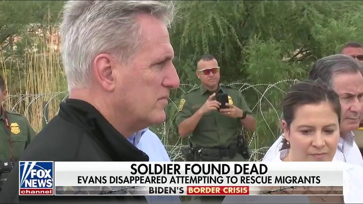 Kevin McCarthy joins GOP delegation in border town after National Guardsman drowns trying to rescue migrants