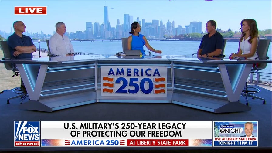 Harris Faulkner honors US service members in America 250 military roundtable