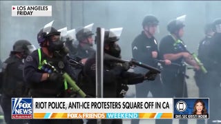 ICE officers, protesters face off during Los Angeles immigration raids