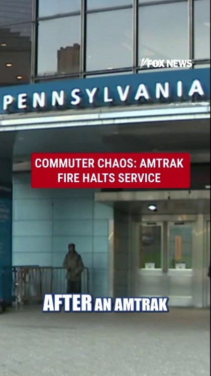 BREAKING: Amtrak fire PARALYZES commuter service