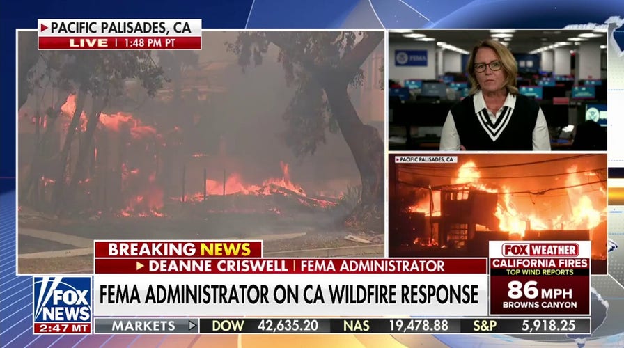 FEMA administrator on California wildfires: We will continue to send resources in