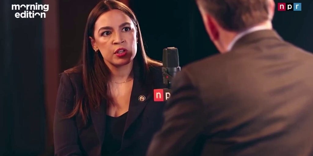 AOC asks host to clarify when he refers to the migrant crisis as a 'problem' for Democrats