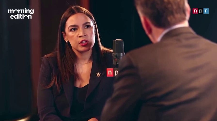 AOC asks host to clarify when he refers to the migrant crisis as a 'problem' for Democrats