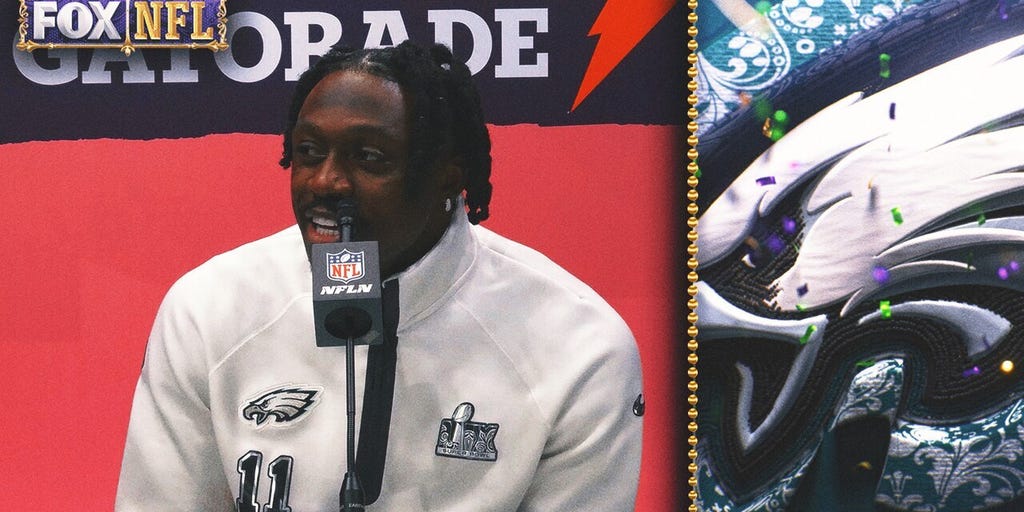 A.J. Brown details what went behind reading during games | Super Bowl LIX Opening Night