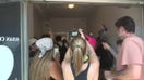 Protesters yell 'vote her out' in front of Senator Susan Collins’s office