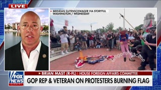 Flag burning protest was sponsored by American unions: Rep. Brian Mast - Fox News