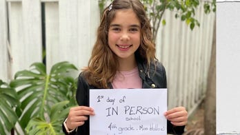 California fourth grader cries tears of joy at news she's returning to the classroom