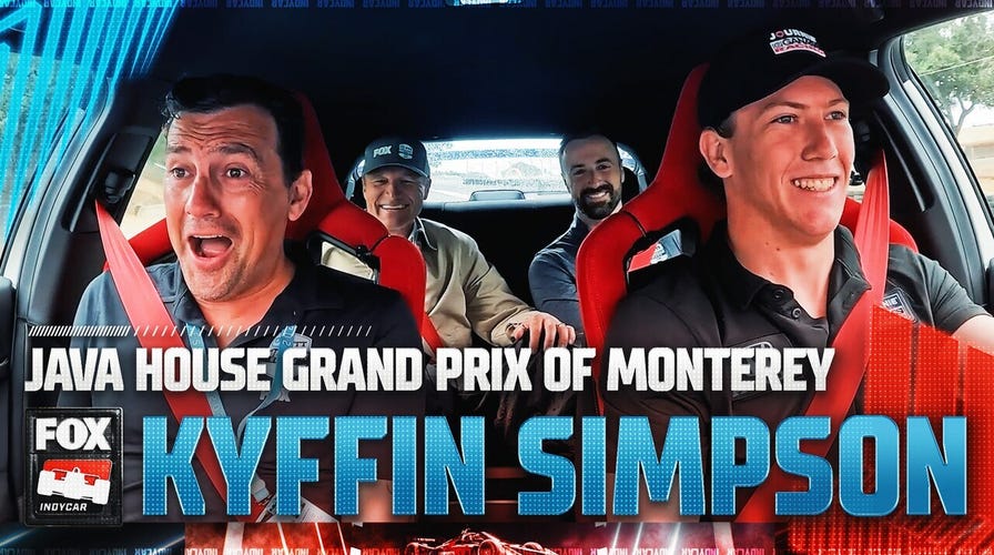 Kyffin Simpson takes Will Buxton around Laguna Seca before Grand Prix of Monterey