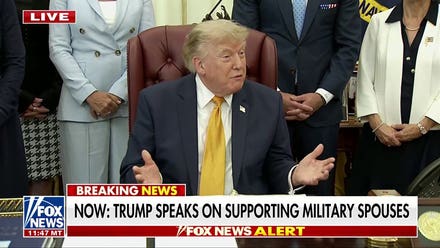 Trump signs executive order for military families