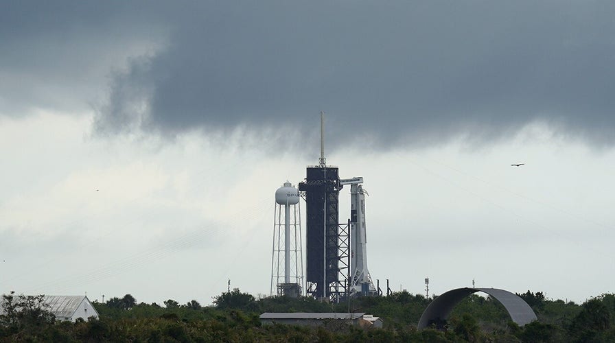 In face of 'launch fever,' NASA scrubs historic SpaceX flight attended by Trump due to weather