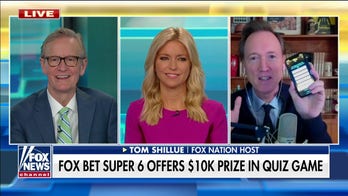 Tom Shillue announces this week's FOX Bet Super 6 Quiz Show questions